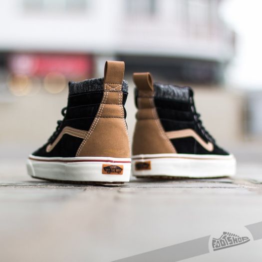 Men s shoes Vans SK8 HI MTE Black Tobacco Brown Footshop