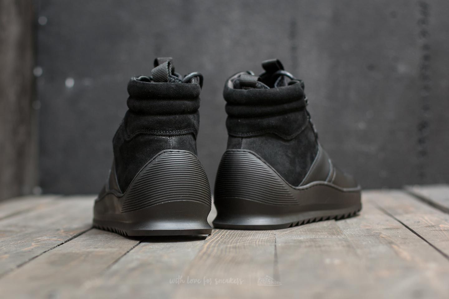 Men s shoes Filling Pieces Mid Altitude Heel Cap Tech All Black