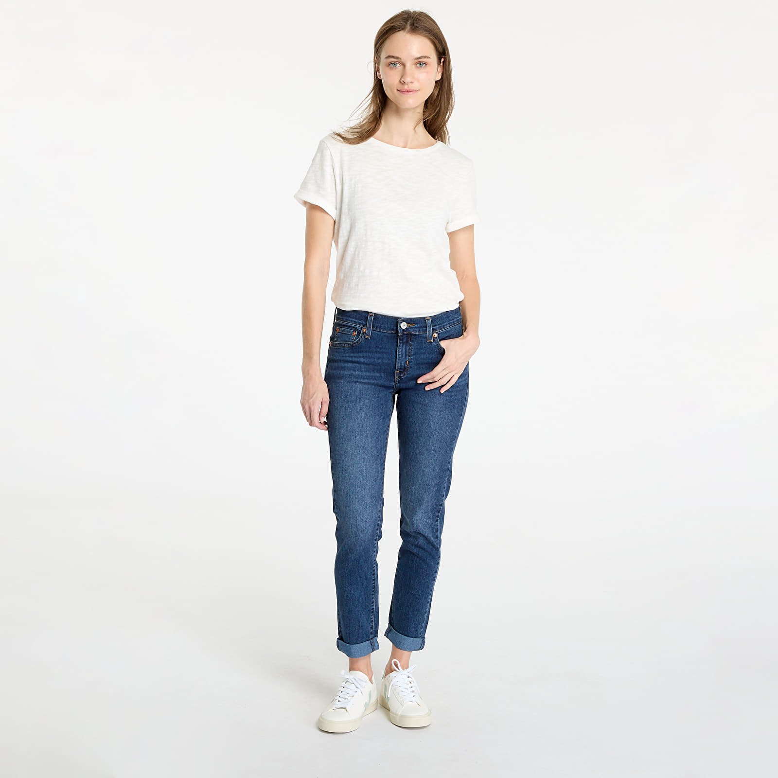 Dámské kalhoty Levi’s ® Women's Stellar Stretch Boyfriend Jeans Blue
