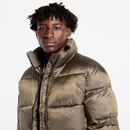 Jackets Calvin Klein Jeans Two Tone Puffer Jacket Brindle Black Footshop
