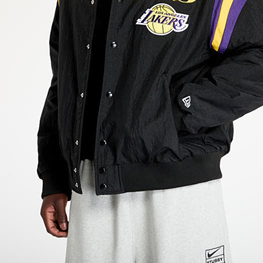 Bomber New Era Los Angeles Lakers NBA Panel Bomber Jacket UNISEX