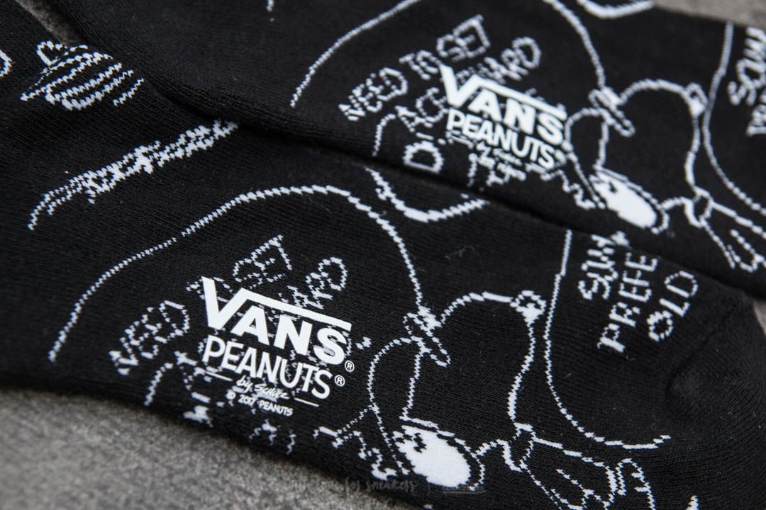 Socks Vans x Peanuts Snoopy Crew Socks Black Footshop