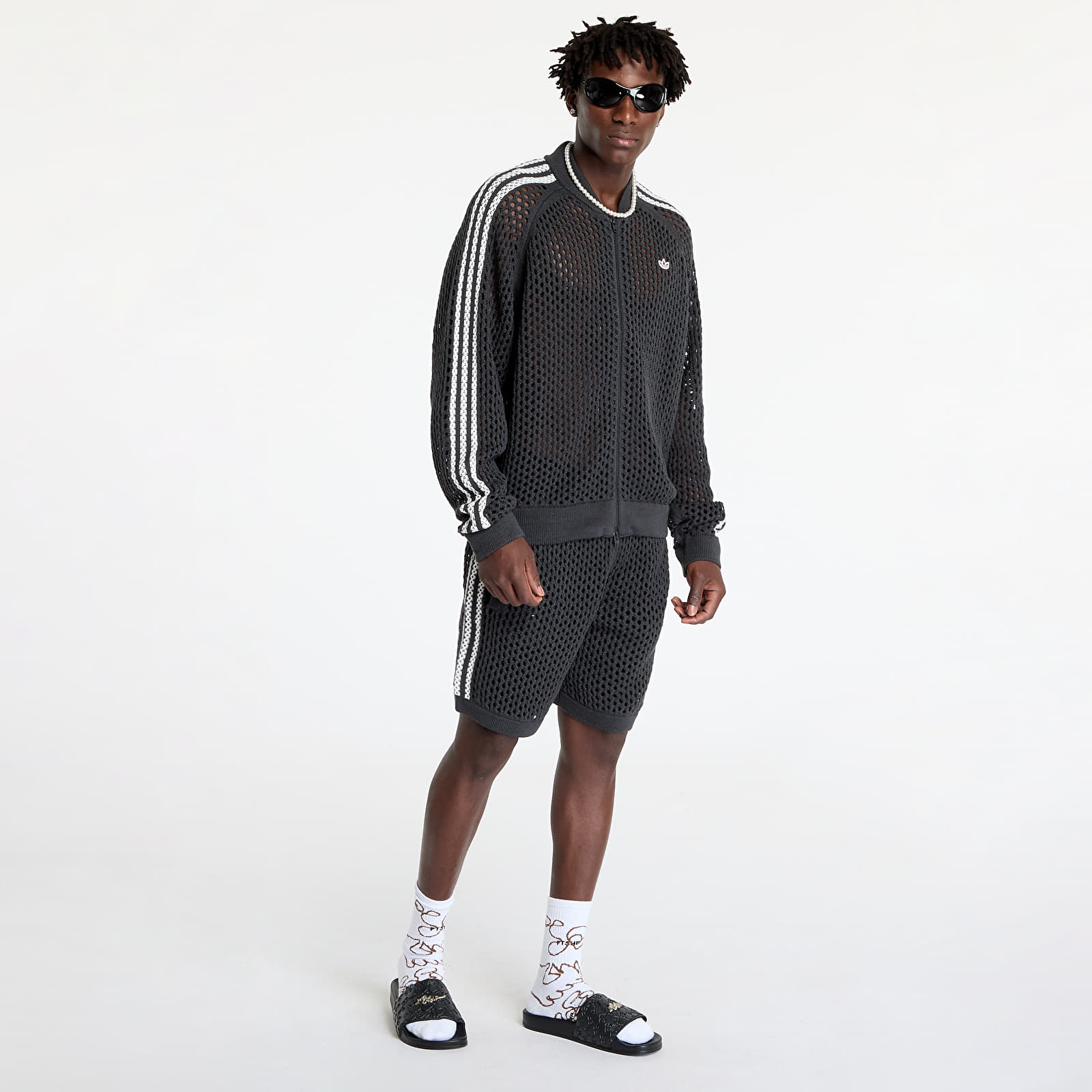 Mikiny adidas x Clot C Sst Track Top UNISEX Carbon