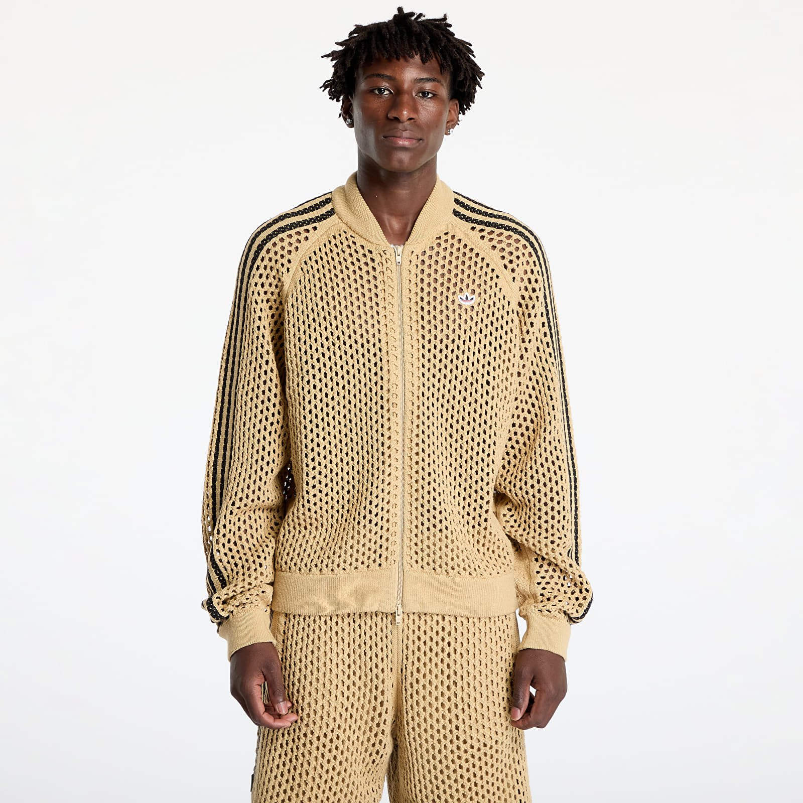 Kapucnis pulóverek és pulcsik adidas x Clot C Sst Track Top UNISEX Beige Tone
