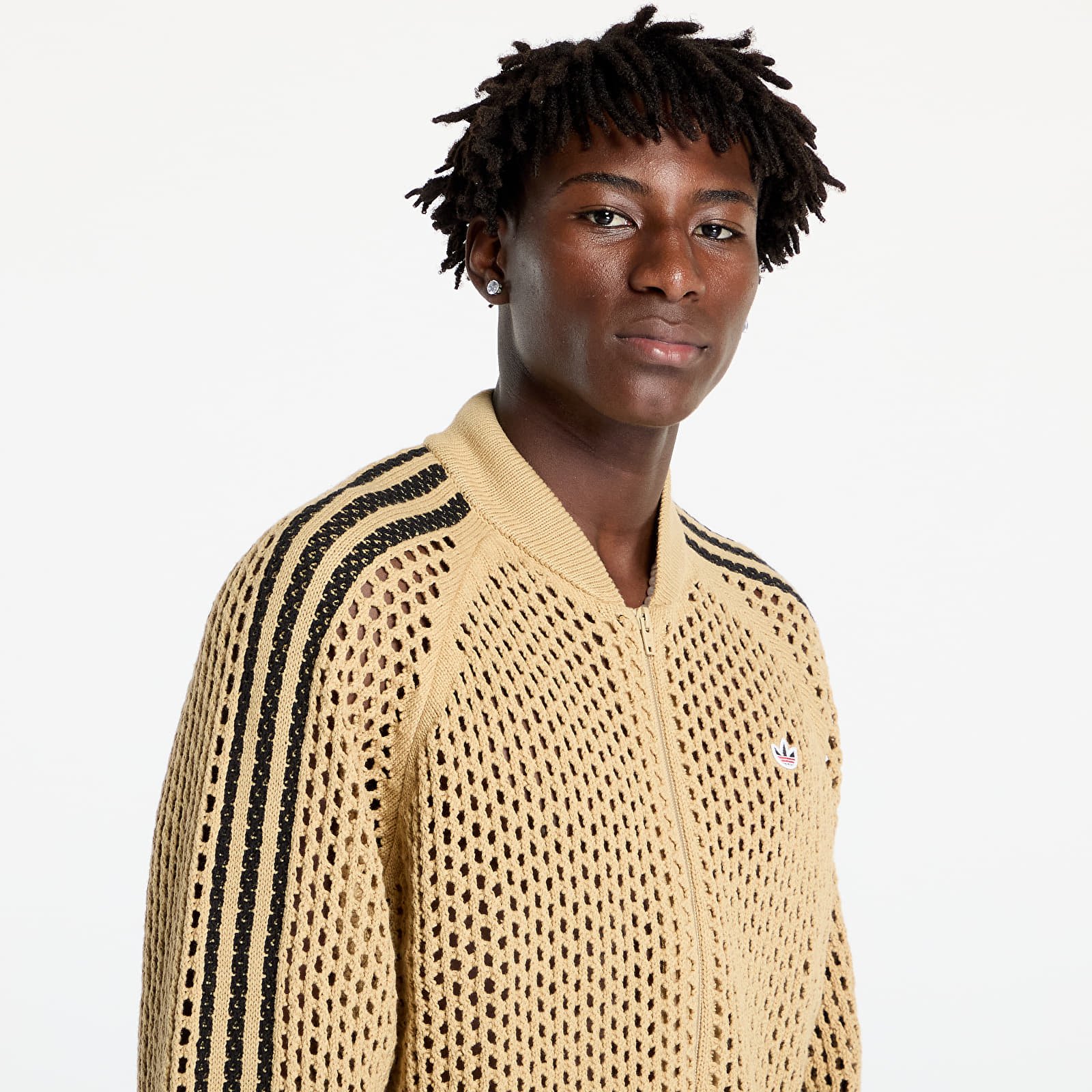 Kapucnis pulóverek és pulcsik adidas x Clot C Sst Track Top UNISEX Beige Tone