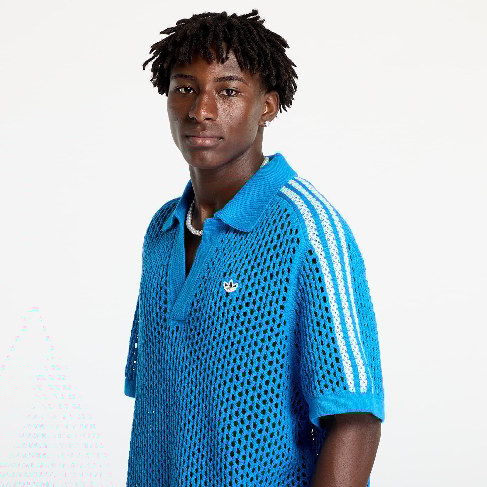 Trička adidas x Clot C Polo UNISEX Brave Blue