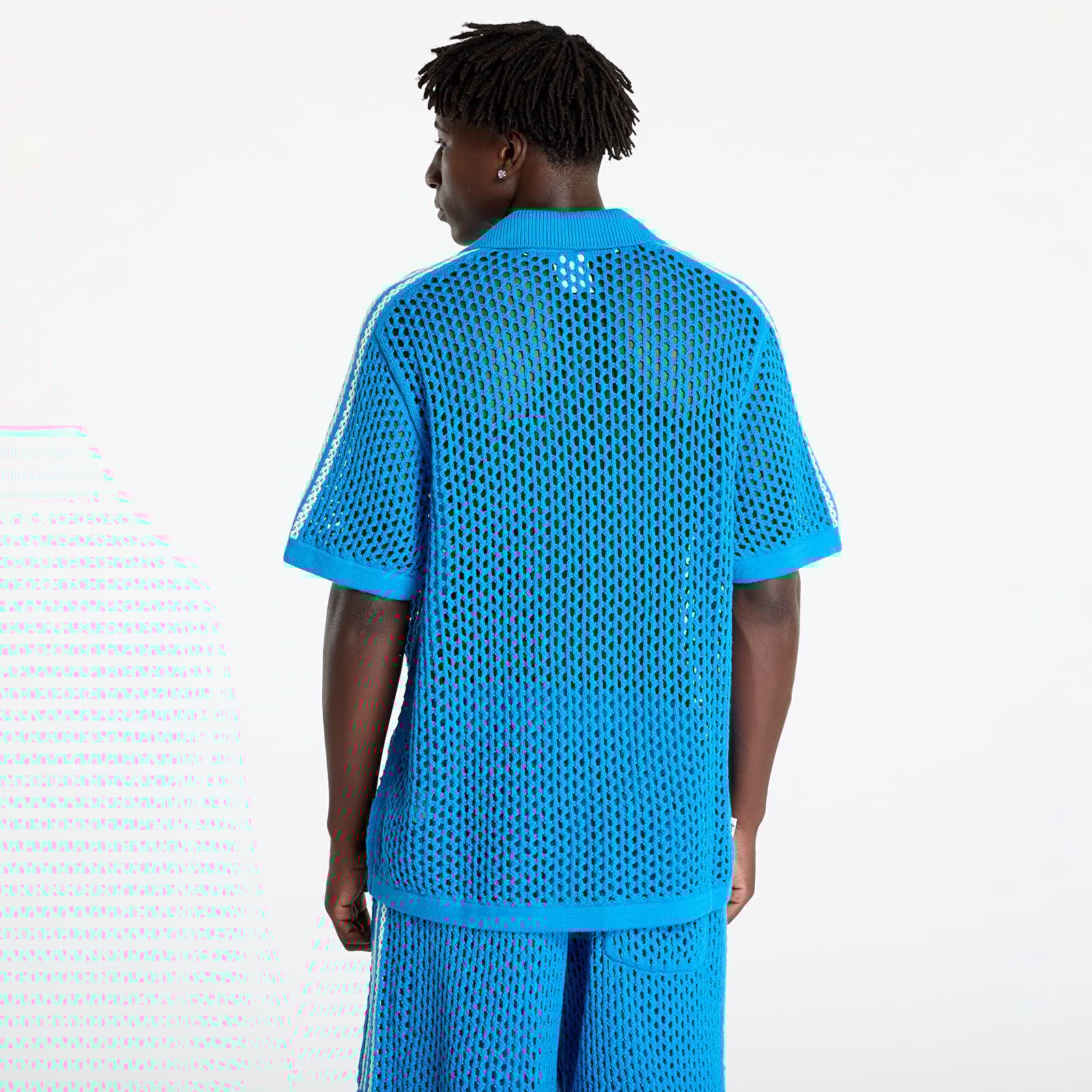Trička adidas x Clot C Polo UNISEX Brave Blue