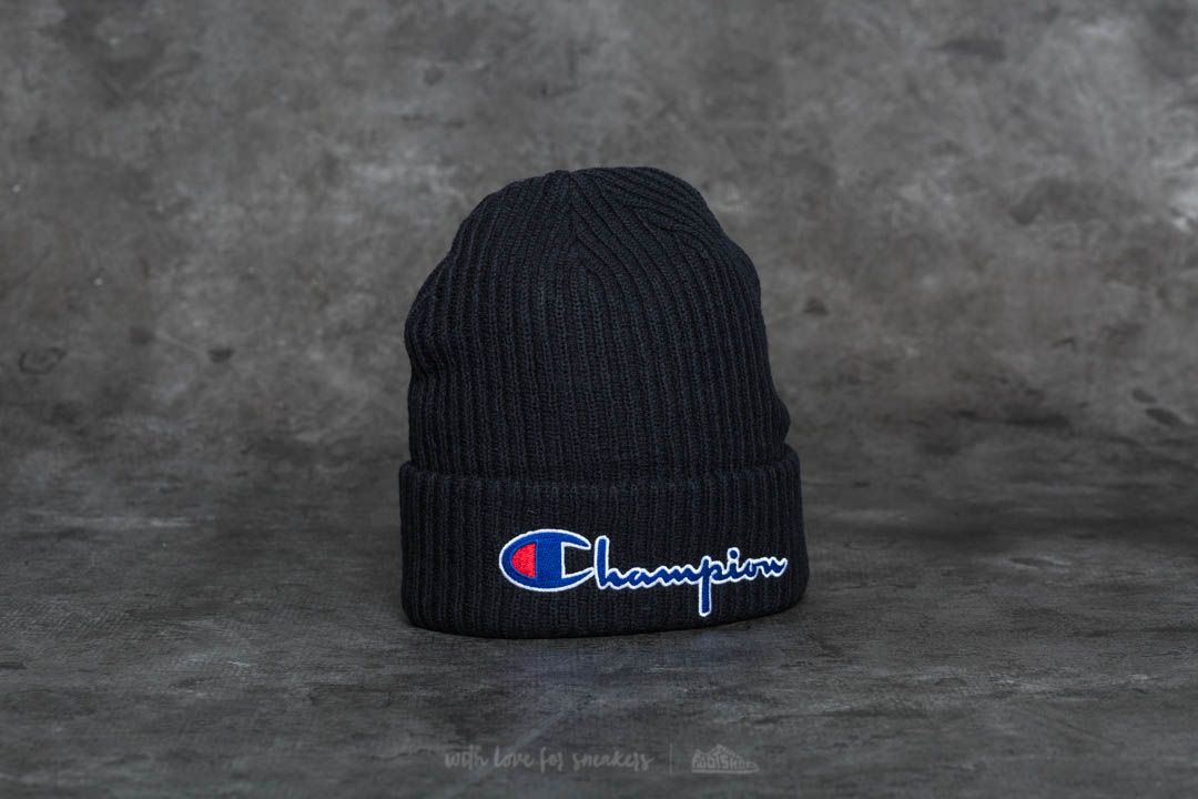 Bonnets et casquettes Champion Logo Beanie Cap Black