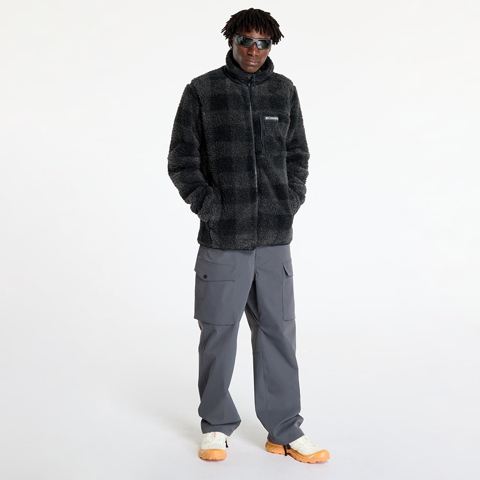 Kapucnis pulóverek és pulcsik Columbia Winter Pass™ Printed Fleece II Jacket Black Check