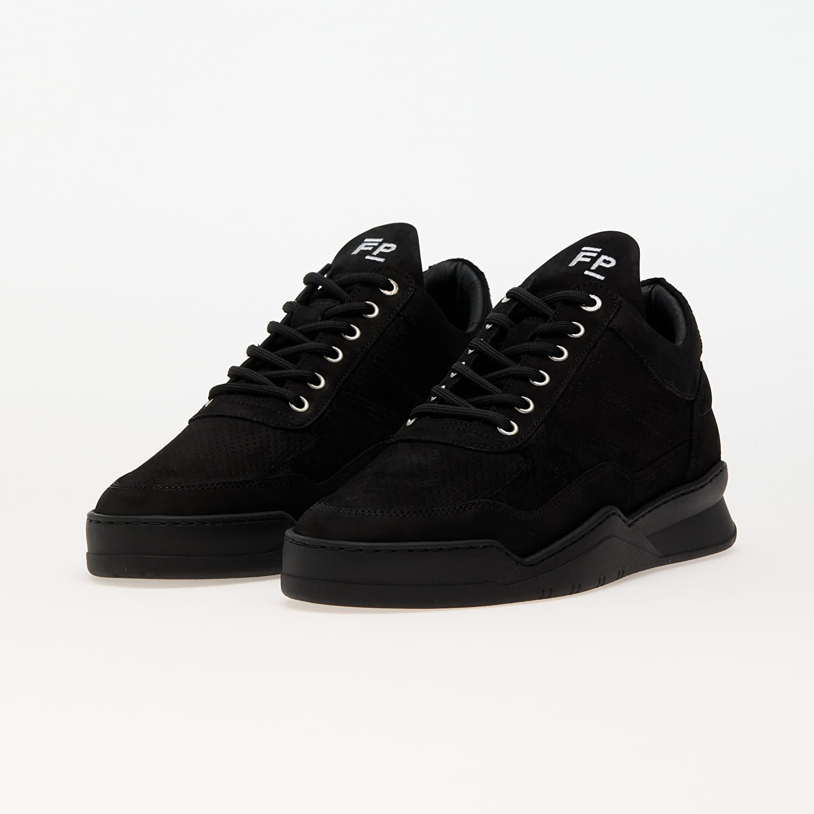 Men's shoes Filling Pieces Low Top Ghost Panel All Black