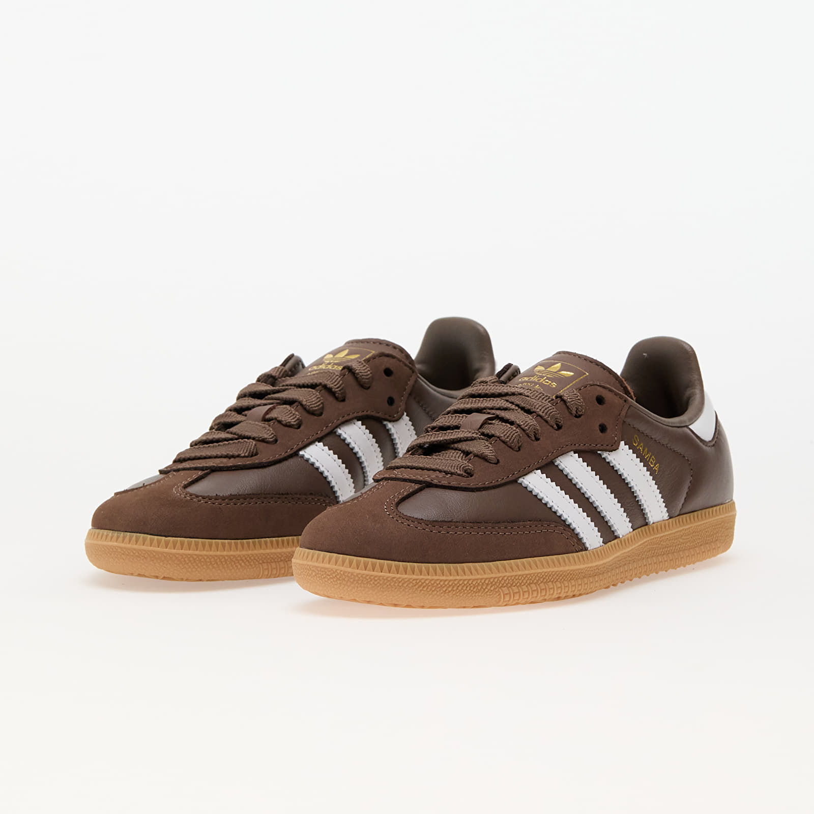 Ženski čevlji adidas Samba Og W Earth Strata/ Ftw White/ Gold Metallic