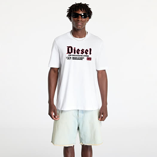 Magliette da uomo Diesel T Adjust K1 T Shirt White Footshop