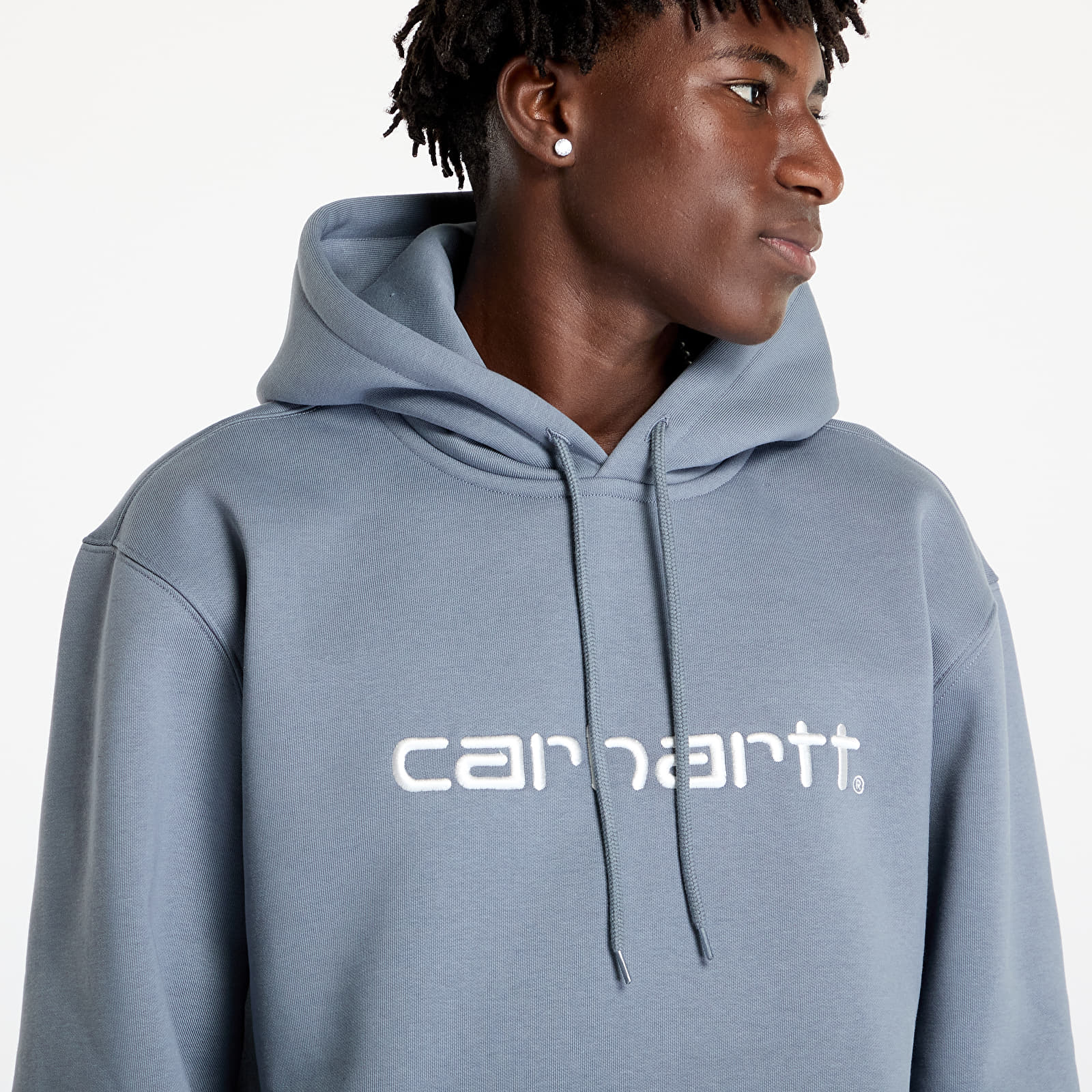 Bluzy Carhartt WIP Hooded Carhartt Sweat UNISEX Dove Grey/ Wax
