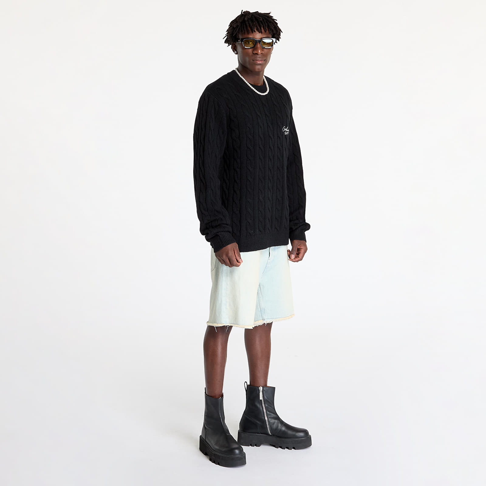 Gensere Carhartt WIP Signature Sweater UNISEX Black/ Wax
