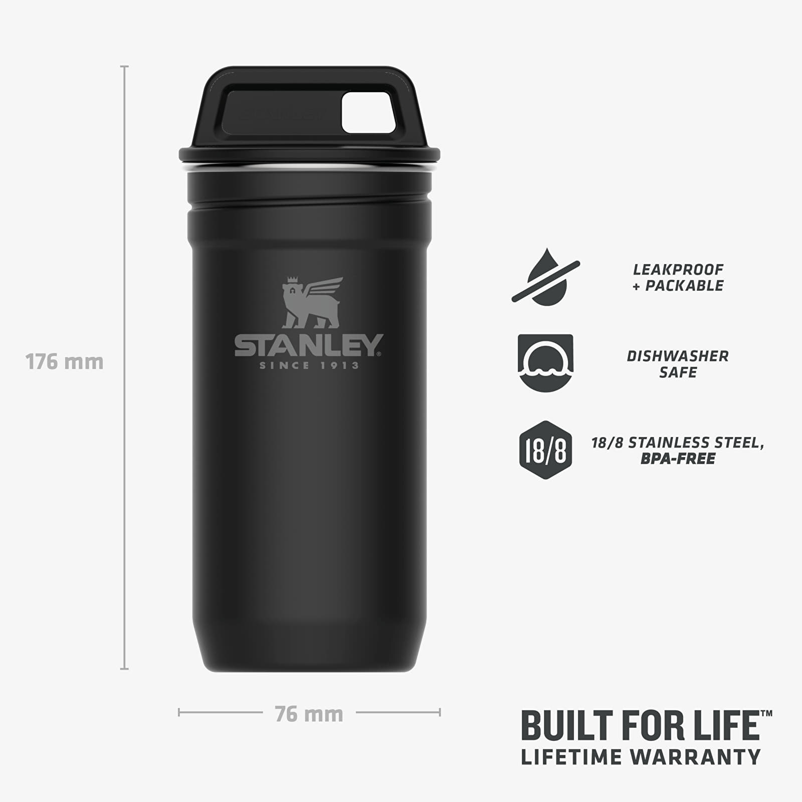 andere Accessoires STANLEY Shot Glass 4-Set Black