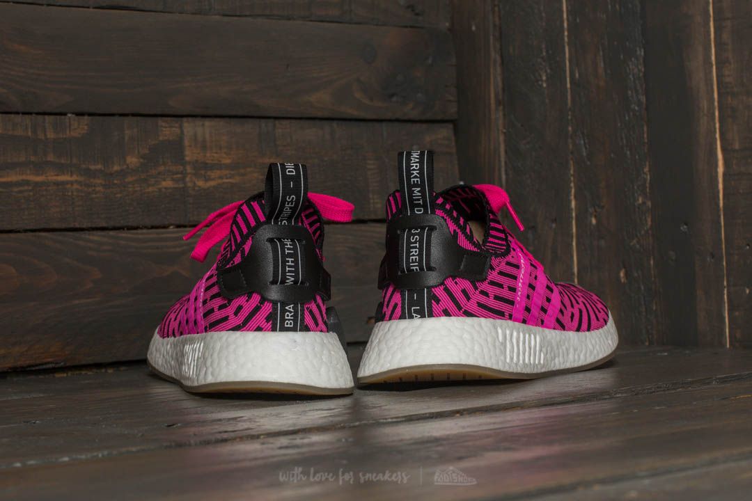 Мъжки кецове и обувки adidas NMD_R2 Primeknit Shock Pink/ Shock Pink/ Core Black