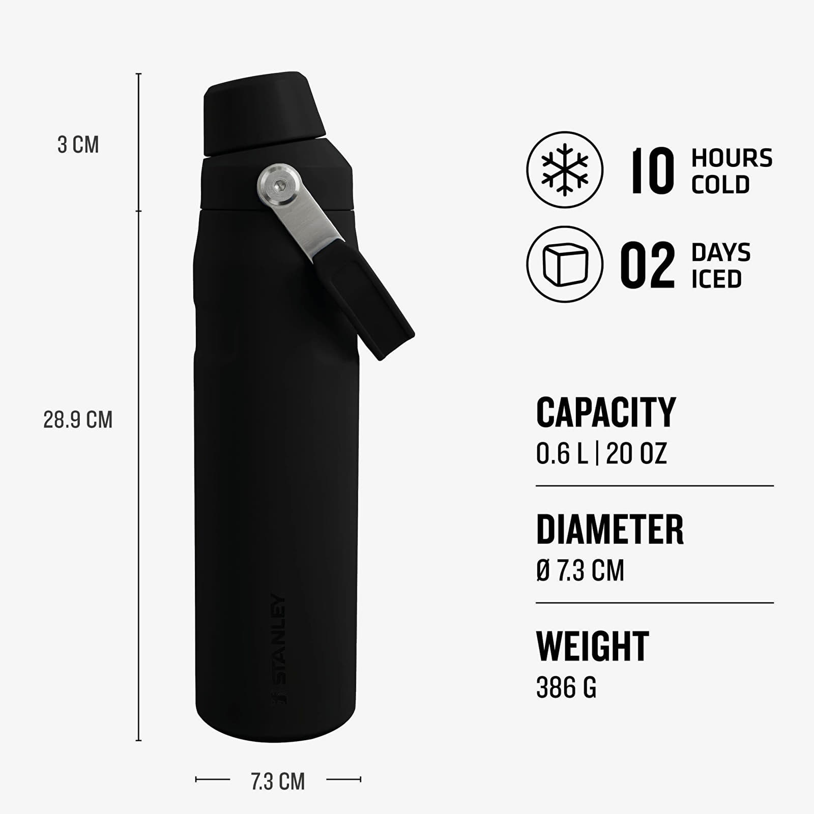 Alte accesorii STANLEY The Aerolight™ IceFlow™ Water Bottle Fast Flow 600 ml Black