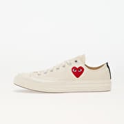 Converse x Comme des Garçons PLAY Chuck 70 OX Milk/ Black/ Red