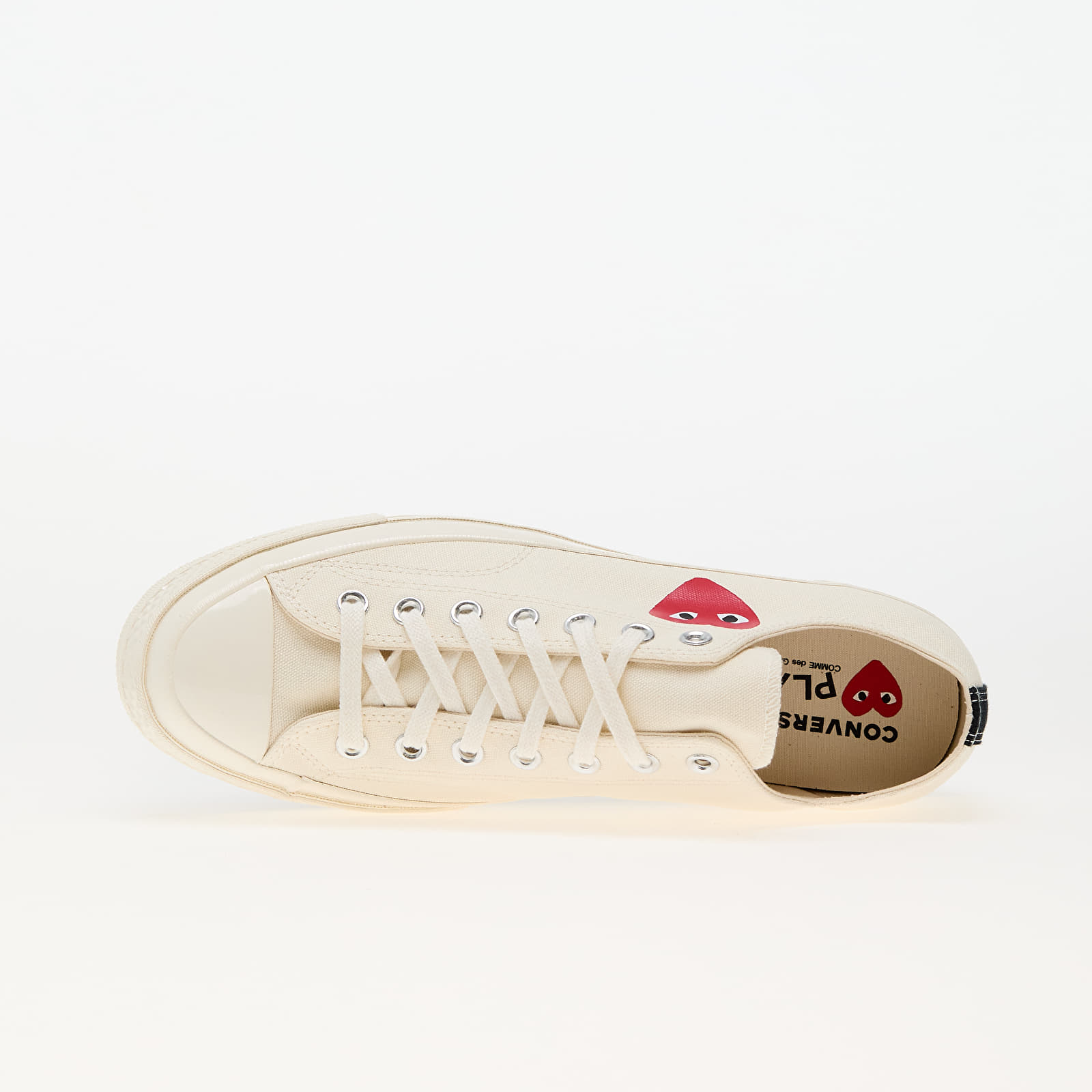 Shoes Converse x Comme des Garçons PLAY Chuck 70 OX Milk/ Black/ Red