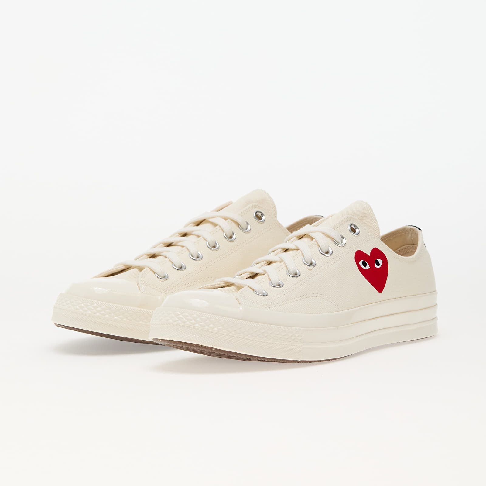 Shoes Converse x Comme des Garçons PLAY Chuck 70 OX Milk/ Black/ Red