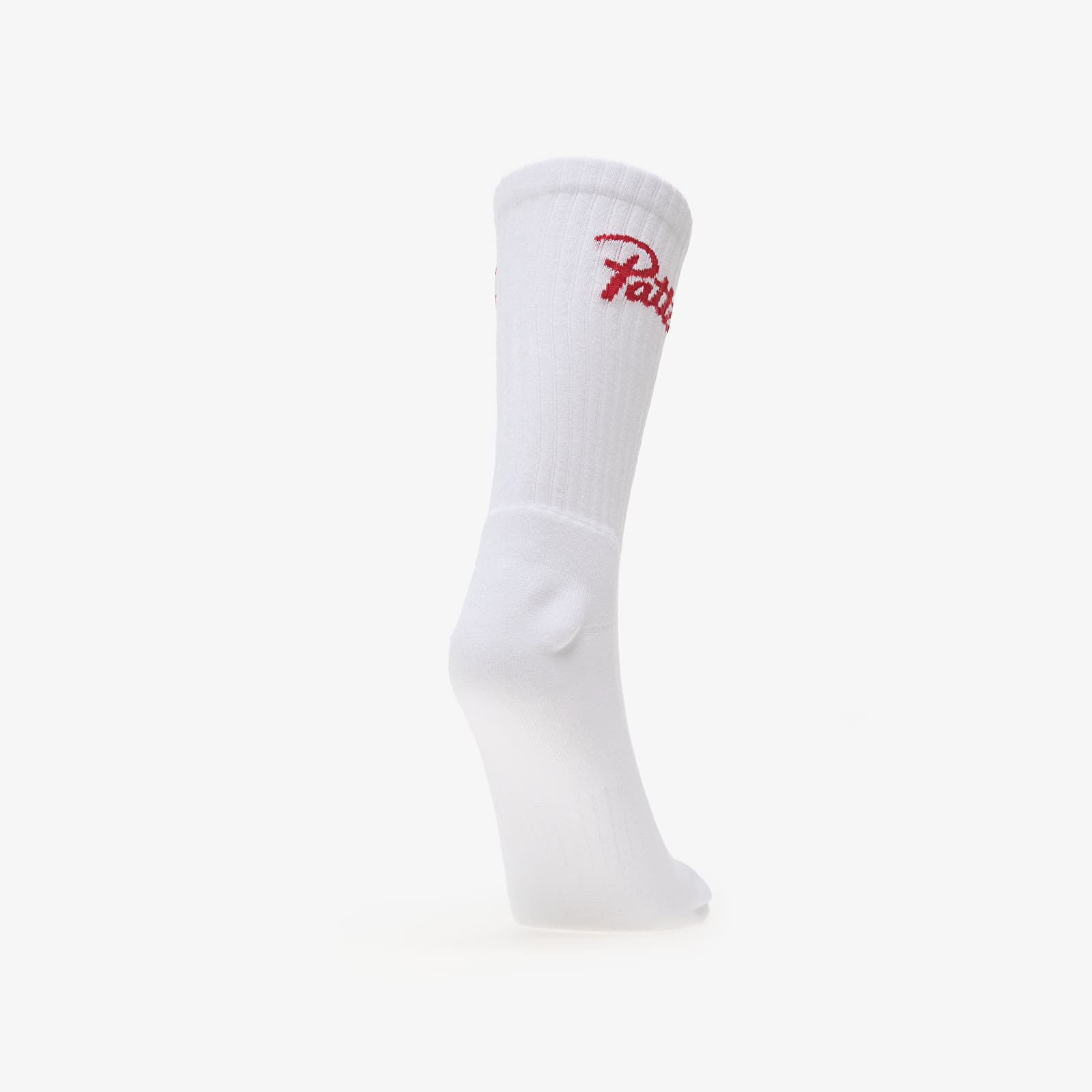 Zoknik Patta Script Logo Sport Socks 1-Pack White