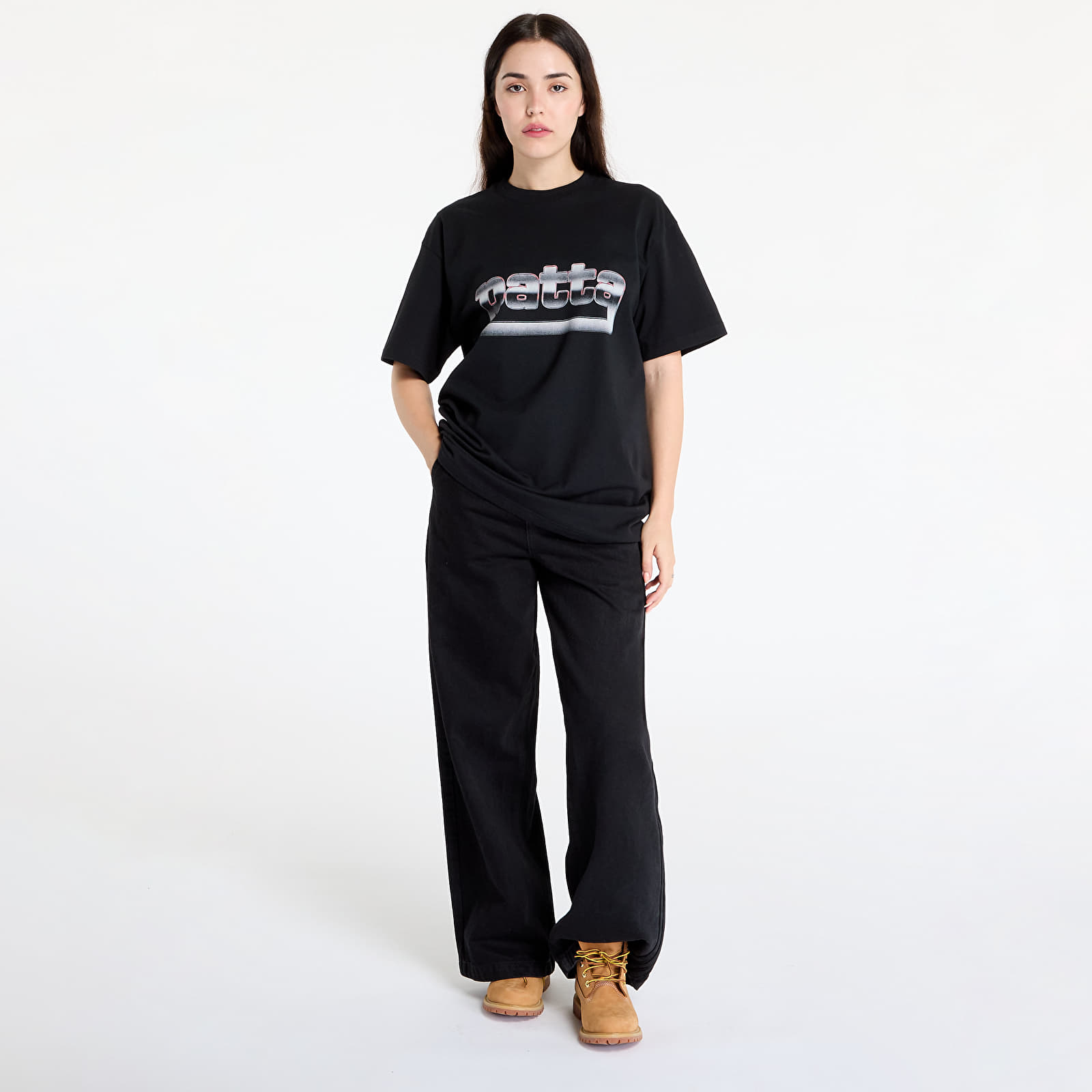 T-shirty męskie Patta Metal T-Shirt UNISEX Black