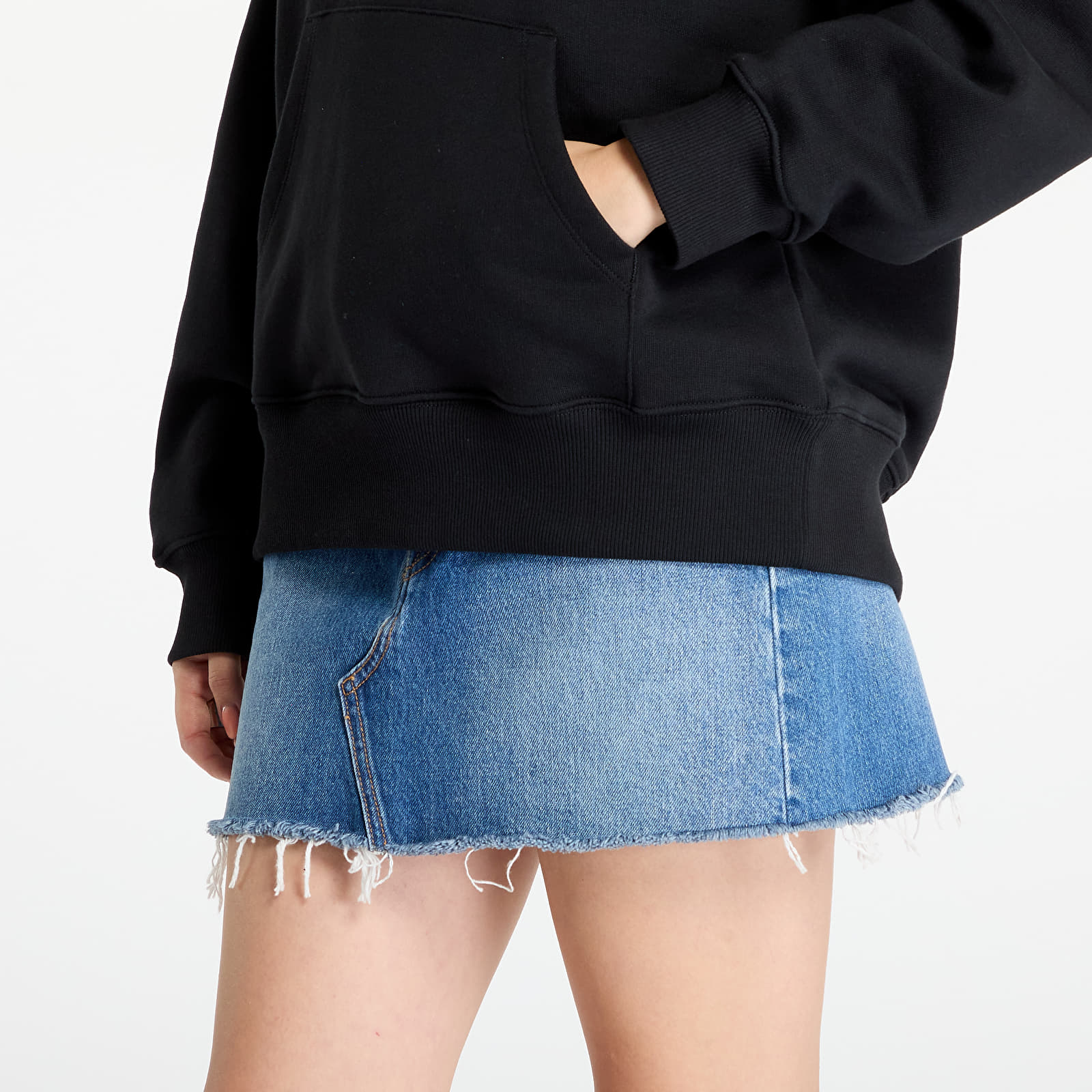 Hanorace Patta Xerox Peace Boxy Hooded Sweater UNISEX Black