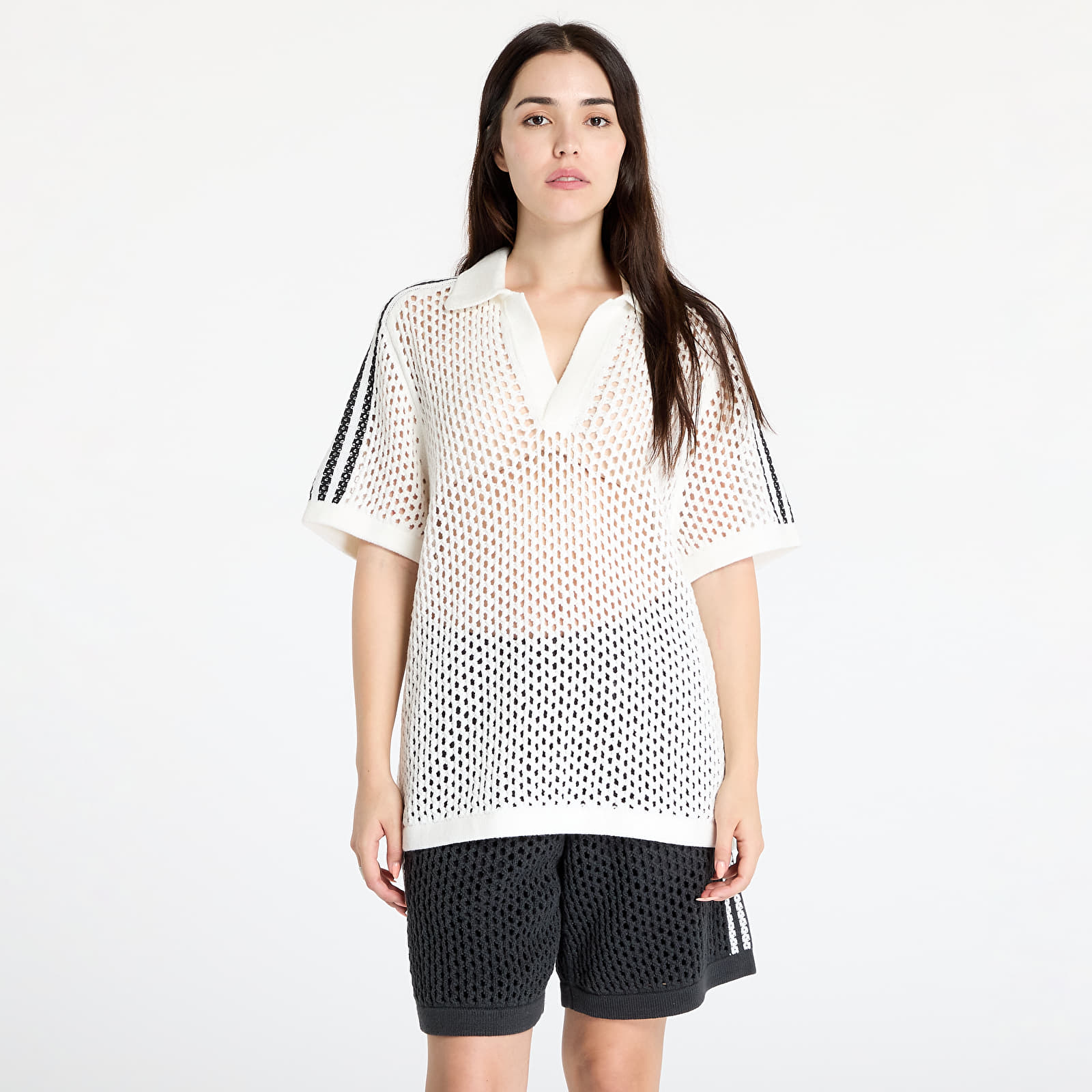 Koszulki adidas x Clot C Polo UNISEX Core White