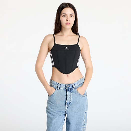 Top adidas Adicolor 3-Stripes Corset Black