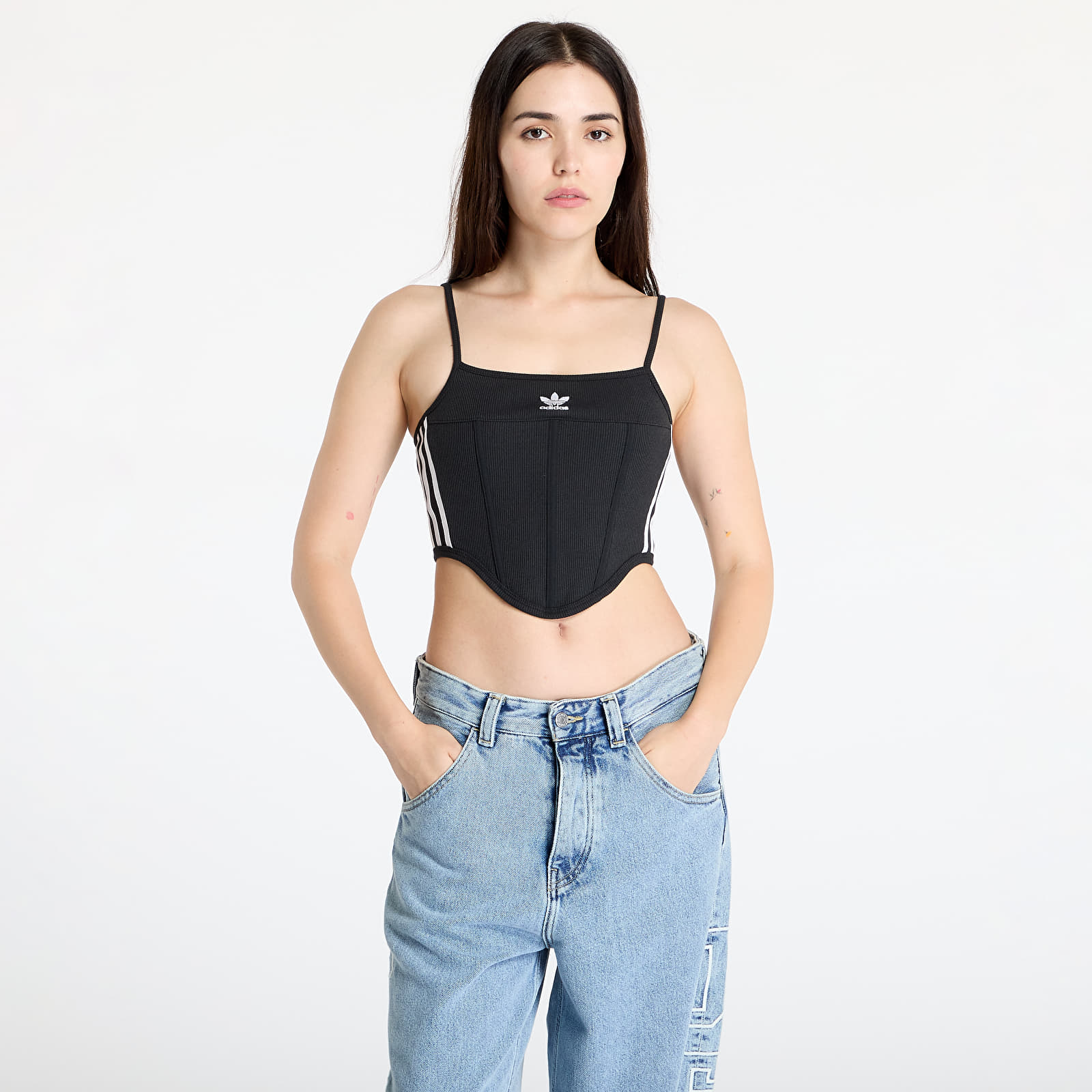 Топи adidas Adicolor 3-Stripes Corset Black