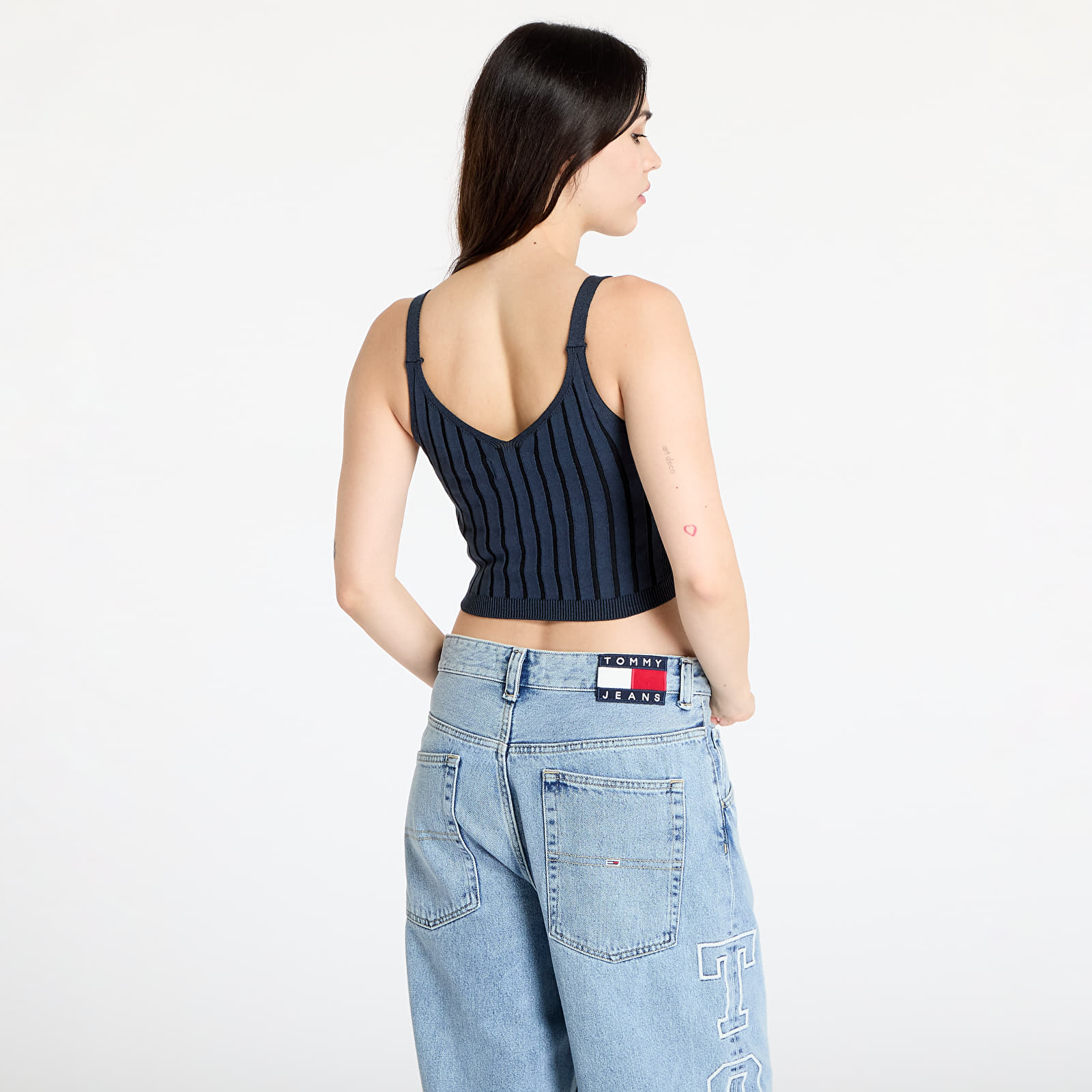 Tops Calvin Klein Jeans Plated Sweater Bralette Blue