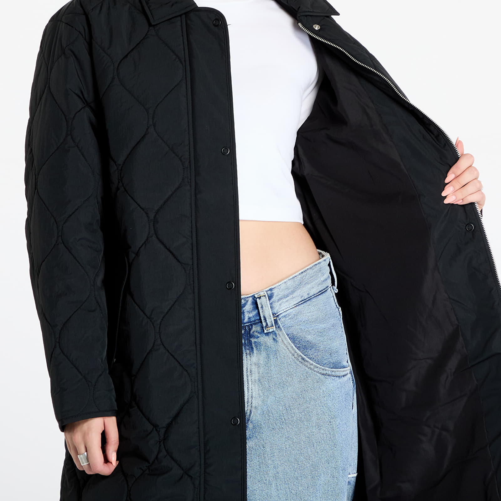 Jackets Tommy Jeans Onion Quilt Coat Jacket Black
