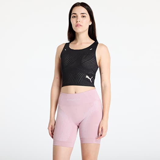 Top PUMA Run Ultraspun Crop Top W Black