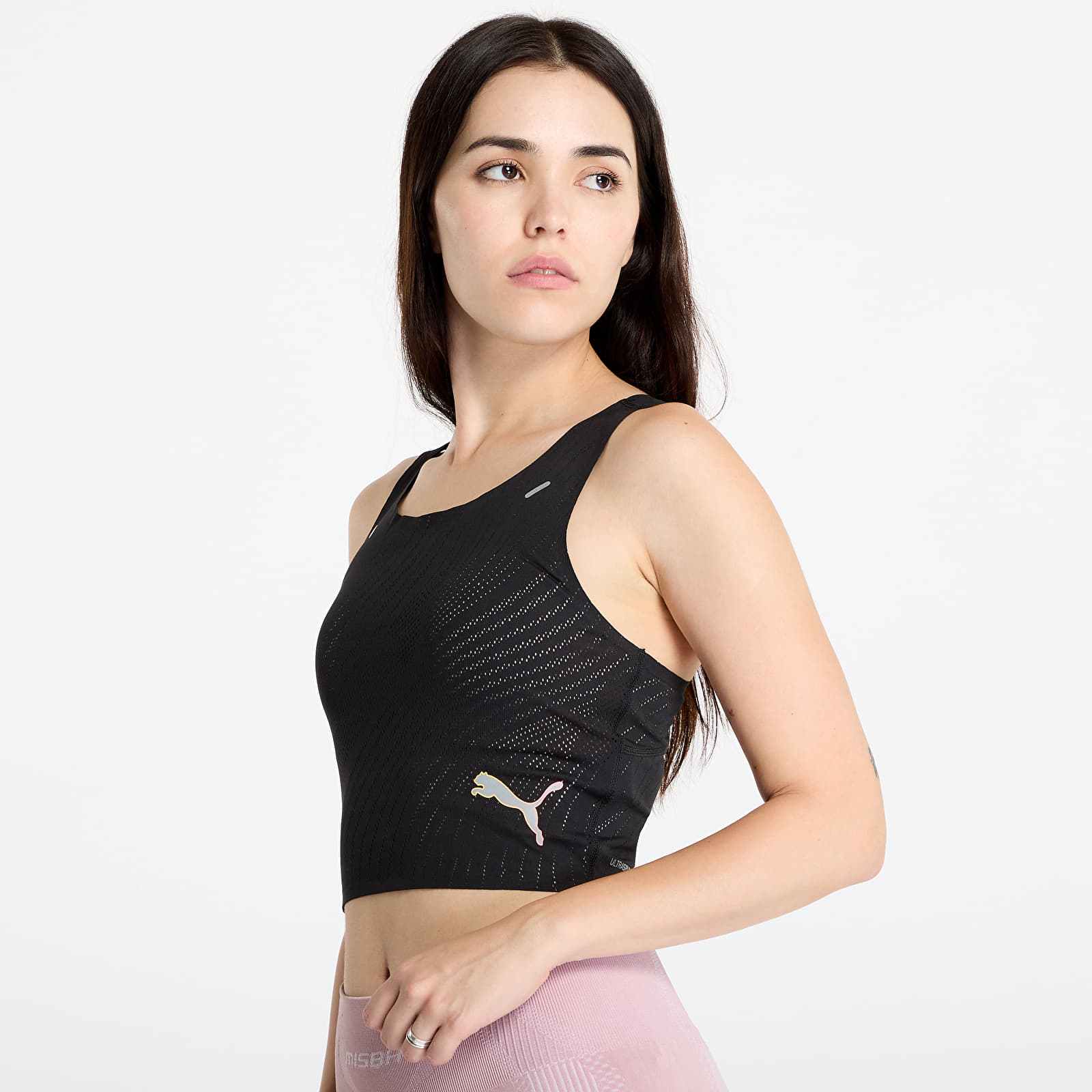 Tank Tops PUMA Run Ultraspun Crop Top W Black