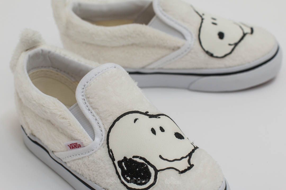 Joggesko og sko for barn Vans x Peanuts Classic Slip-on Snoopy/ True White