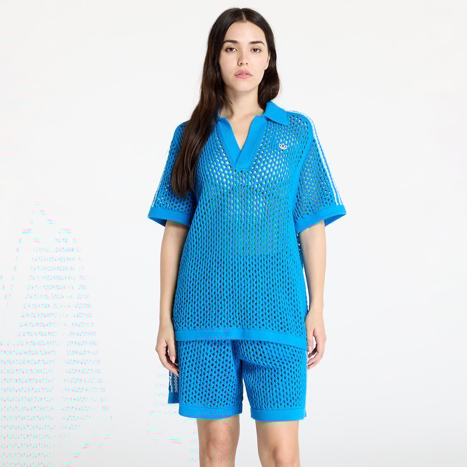 Trička adidas x Clot C Polo UNISEX Brave Blue