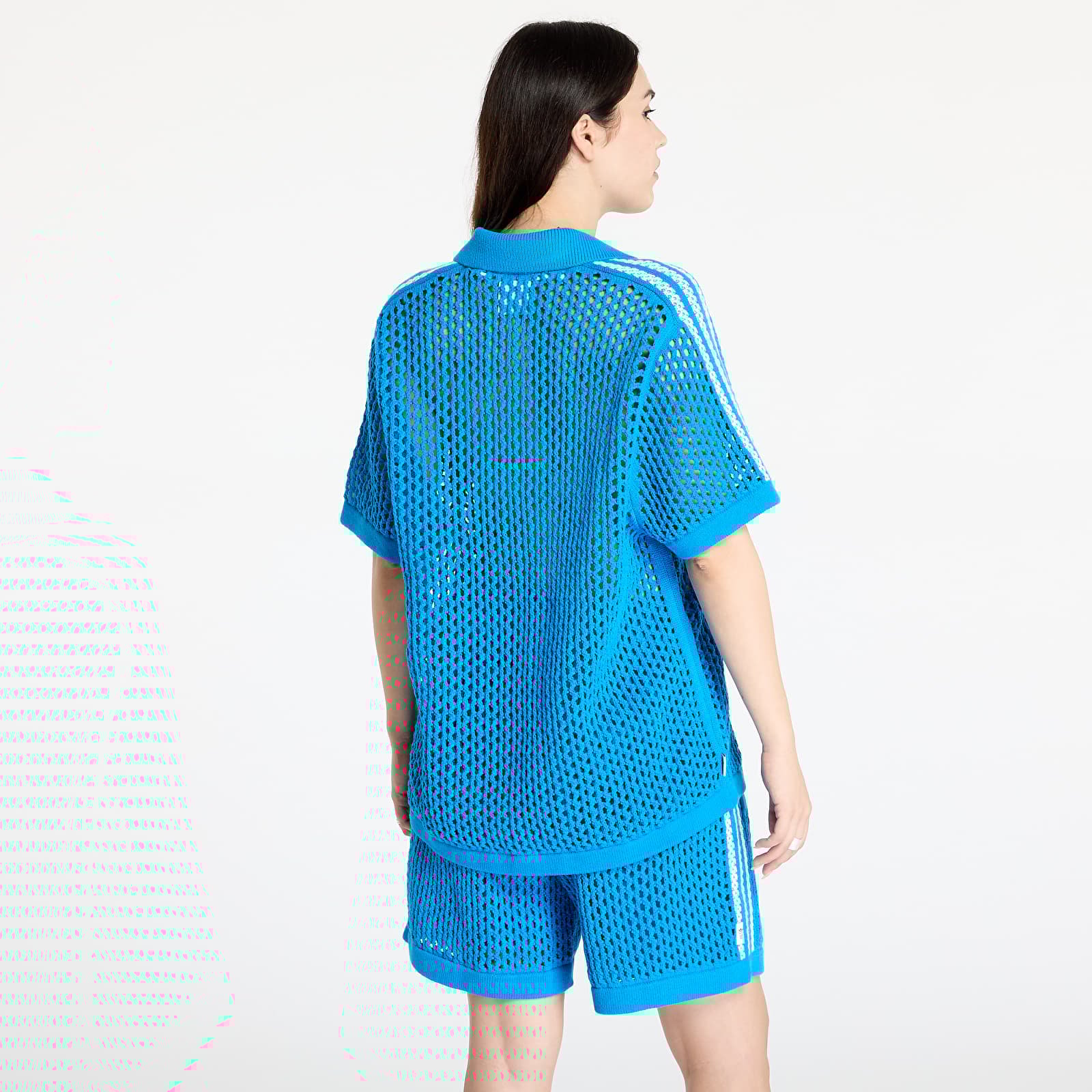 Trička adidas x Clot C Polo UNISEX Brave Blue