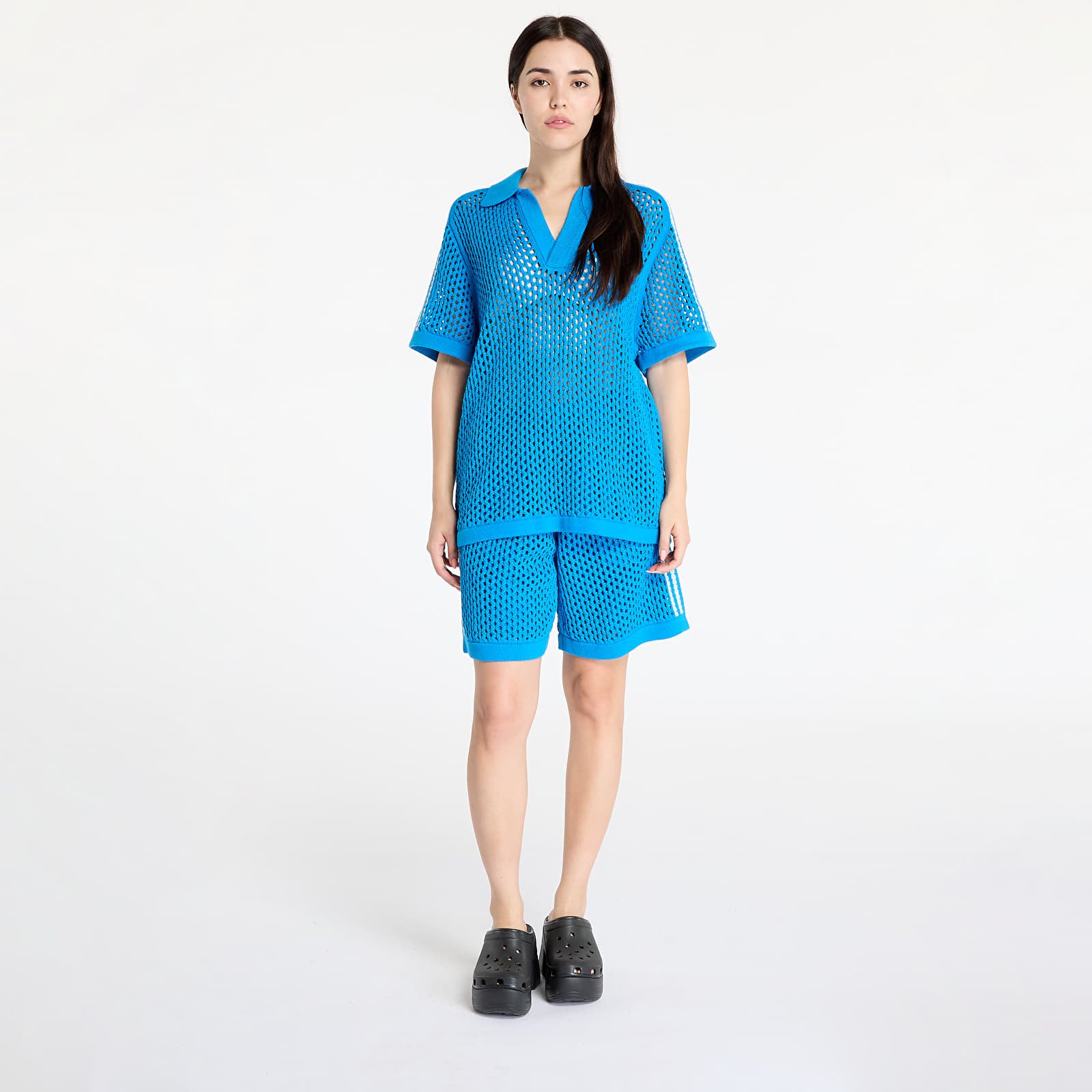Trička adidas x Clot C Polo UNISEX Brave Blue