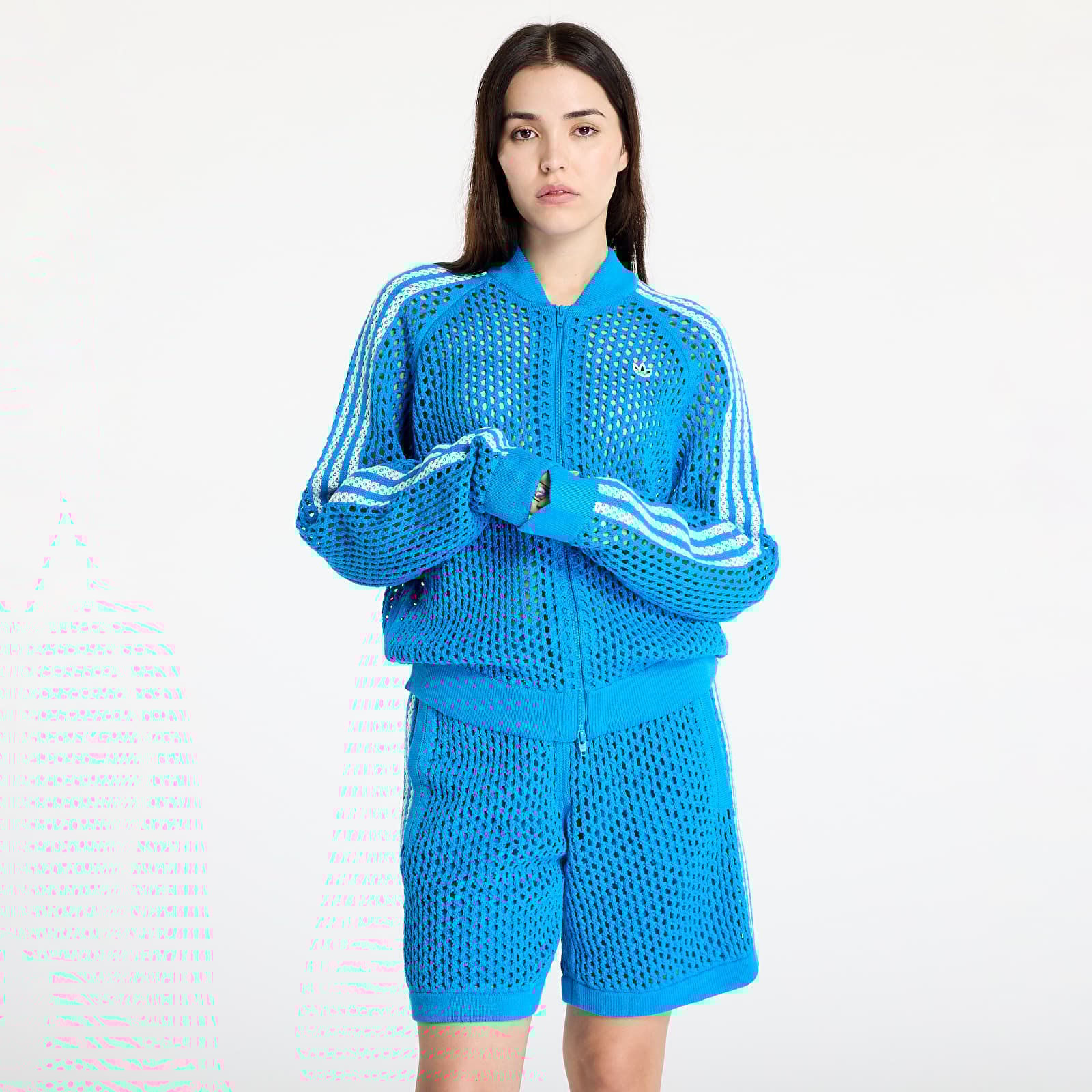 Bluzy adidas x Clot C Sst Track Top UNISEX Brave Blue