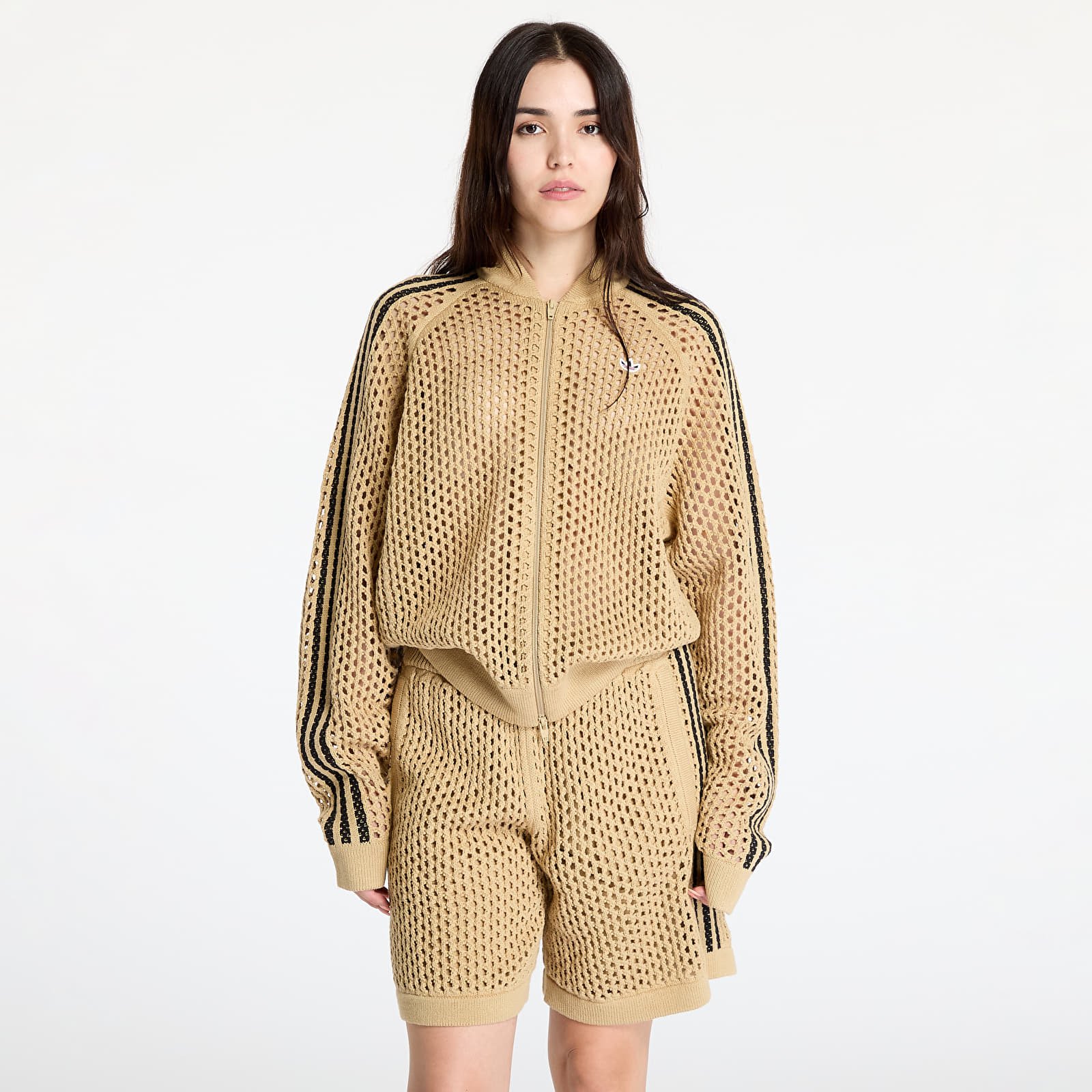 Kapucnis pulóverek és pulcsik adidas x Clot C Sst Track Top UNISEX Beige Tone