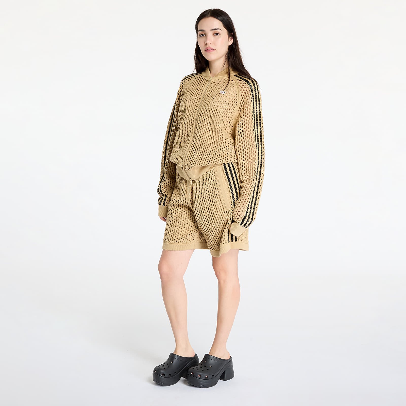Kapucnis pulóverek és pulcsik adidas x Clot C Sst Track Top UNISEX Beige Tone