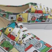 Vans authentic peanuts store comic strip skate shoe