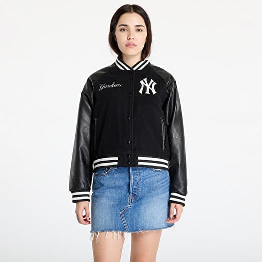 New Era MLB Womens Varsity New York Yankees Black/ Off White
