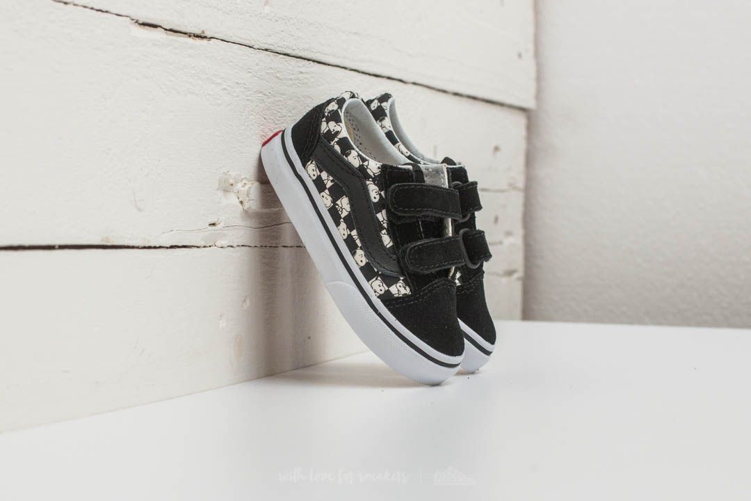 Joggesko og sko for barn Vans x Peanuts Old Skool V Snoopy/ Checkerboard