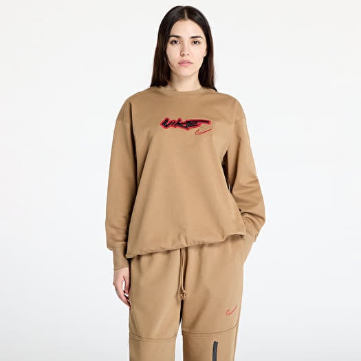 Nike Sportswear Breaking Women's Loose French Terry Top Driftwood
