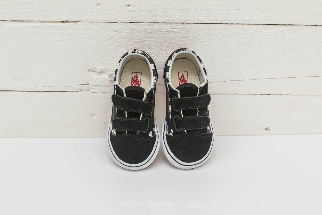 Joggesko og sko for barn Vans x Peanuts Old Skool V Snoopy/ Checkerboard