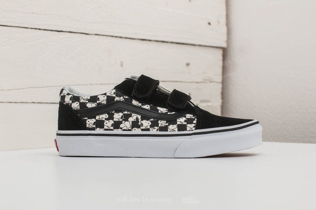 Bērnu kedas un apavi Vans x Peanuts Old Skool V Snoopy/ Checkerboard