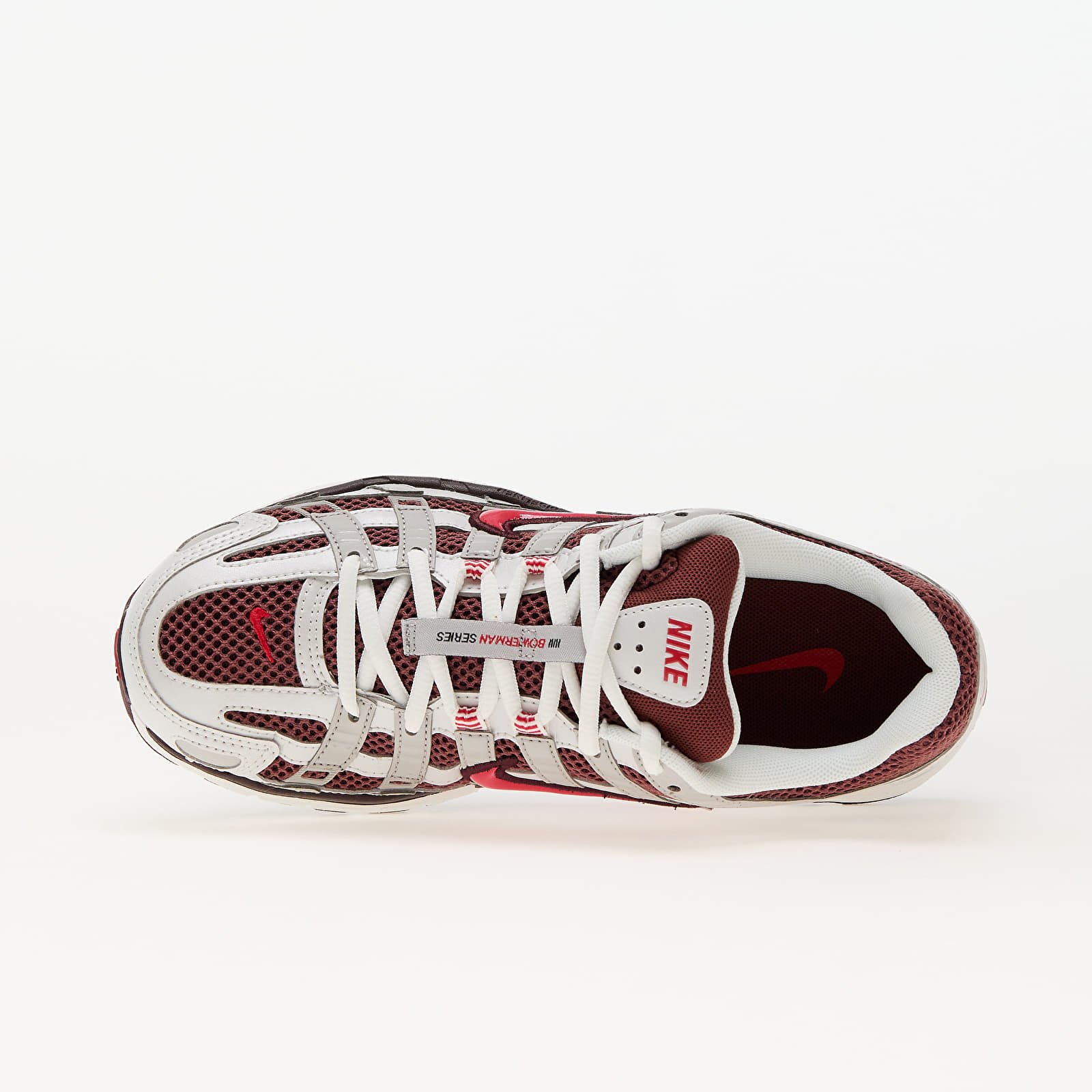 Women's shoes Nike W P-6000 Mtlc Summit Wht/ Fire Red-Dark Pony