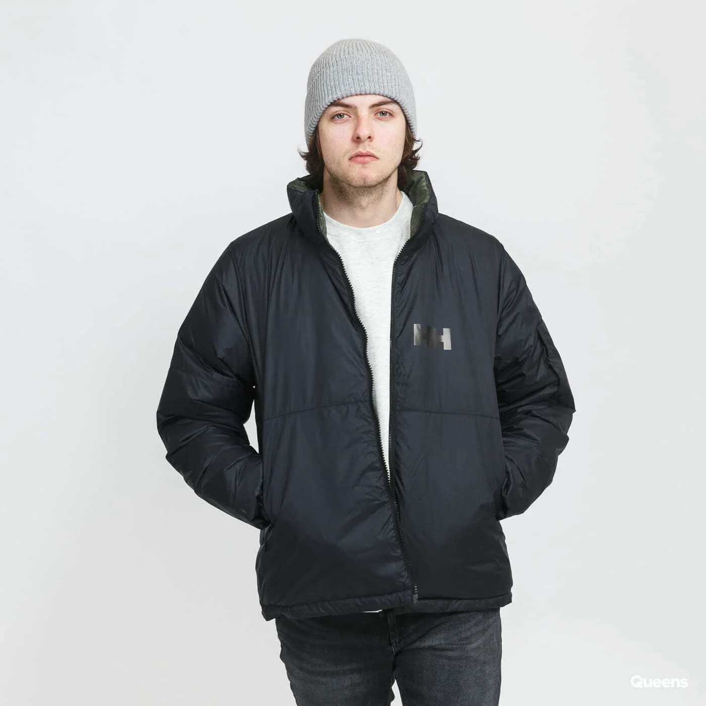 Bundy Helly Hansen Active Reversible Jacket Black/ Green