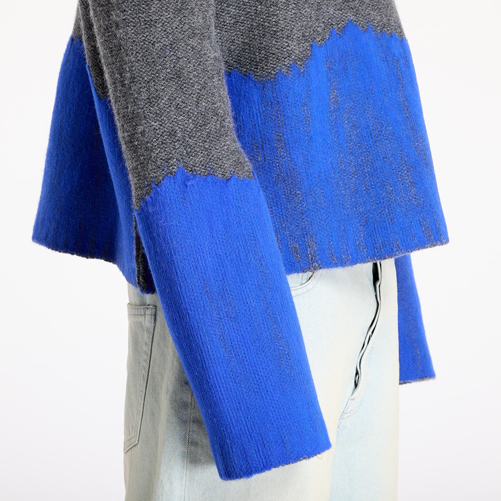 Pulóverek A-COLD-WALL* Saturate Knit High Neck Grey Slate